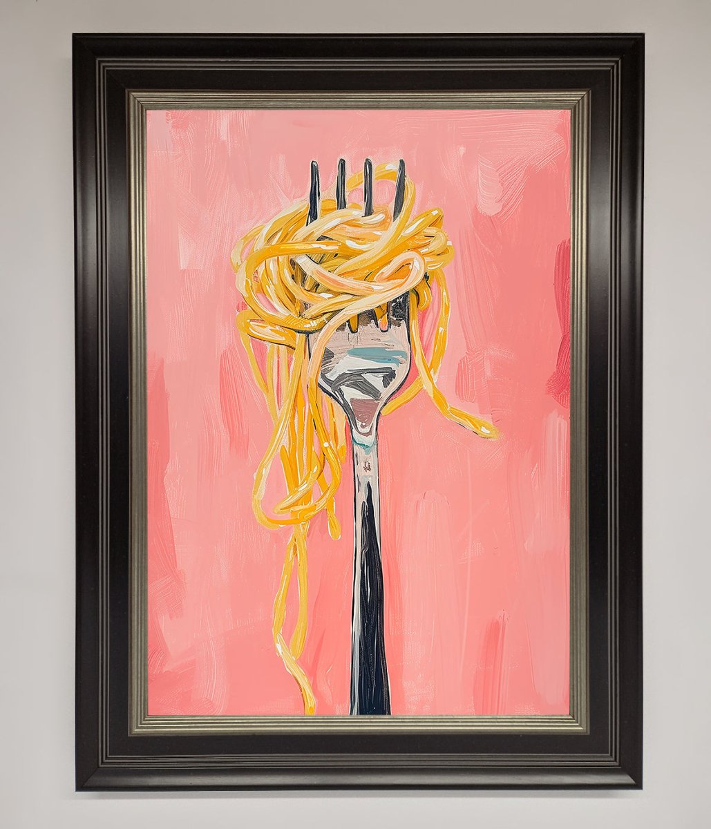 Yes To Spaghetti Framed Print - Zestio