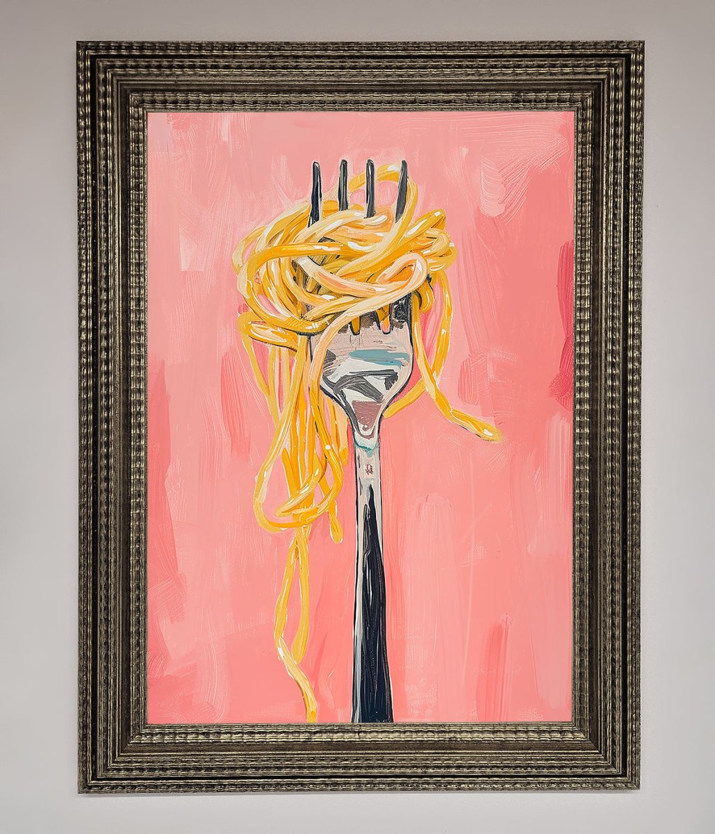 Yes To Spaghetti Framed Print - Zestio