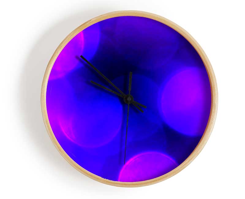 Cerise Blues Clock - Wallart-Direct UK