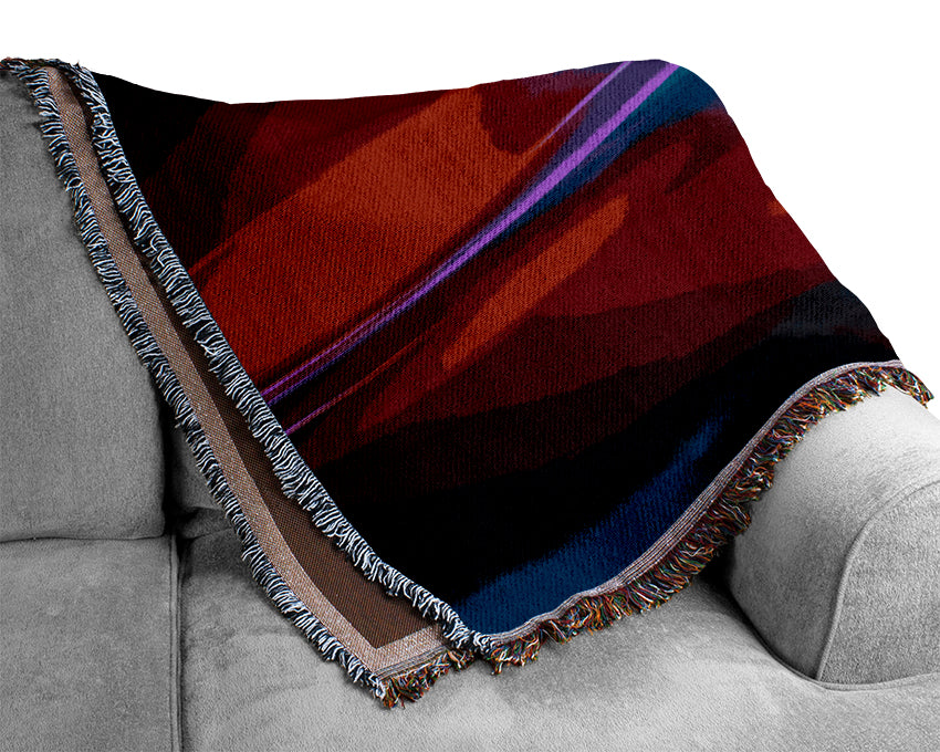 Crossing The Line Woven Blanket