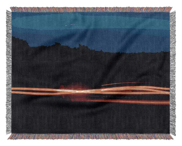 Electric Dawn Woven Blanket