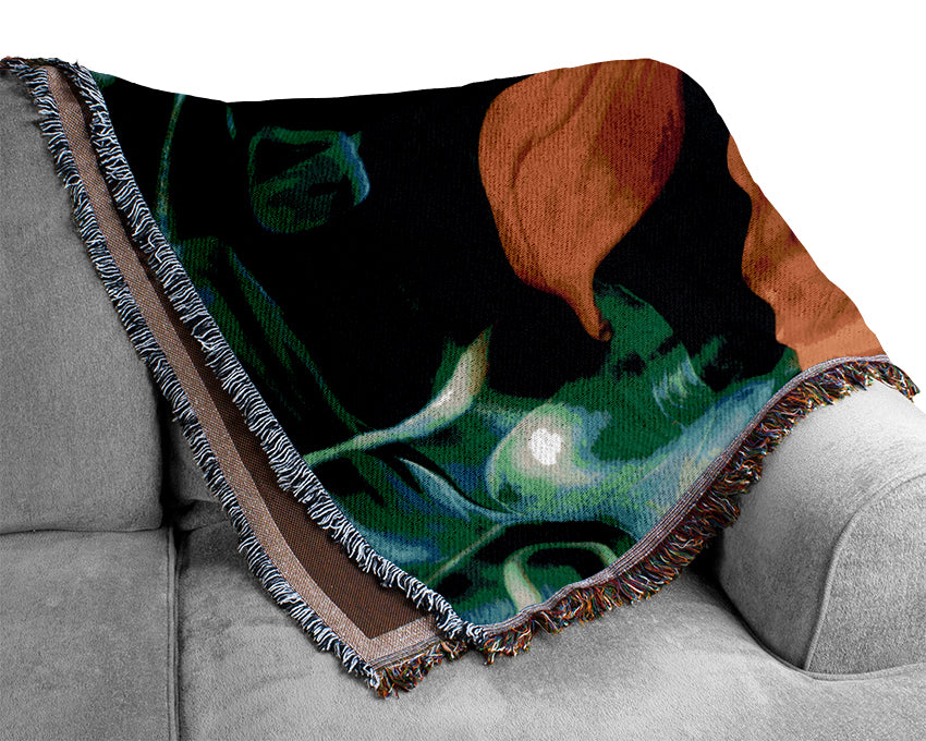 Flower Drop Woven Blanket