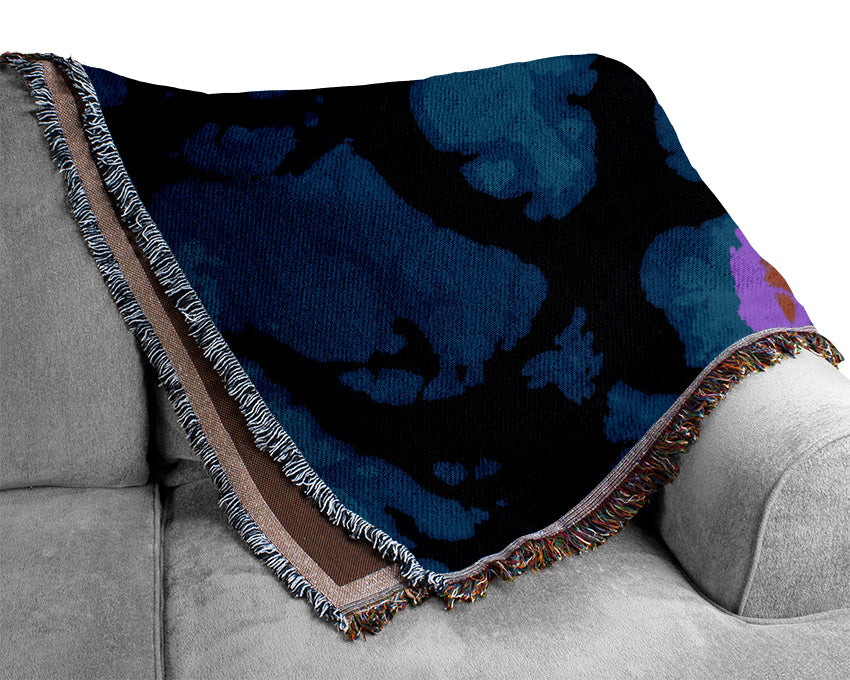 Fluorescent Glow Woven Blanket