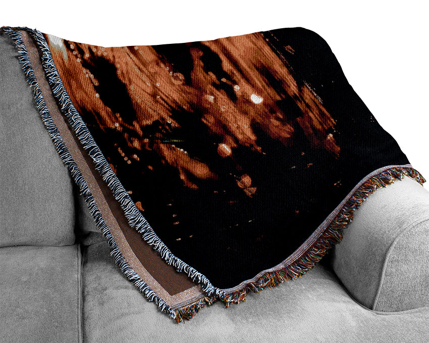 Golden Wheatfield Woven Blanket