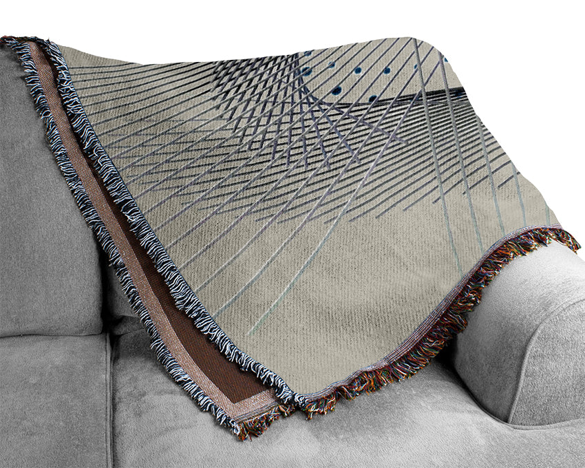 Graphical Equals Woven Blanket