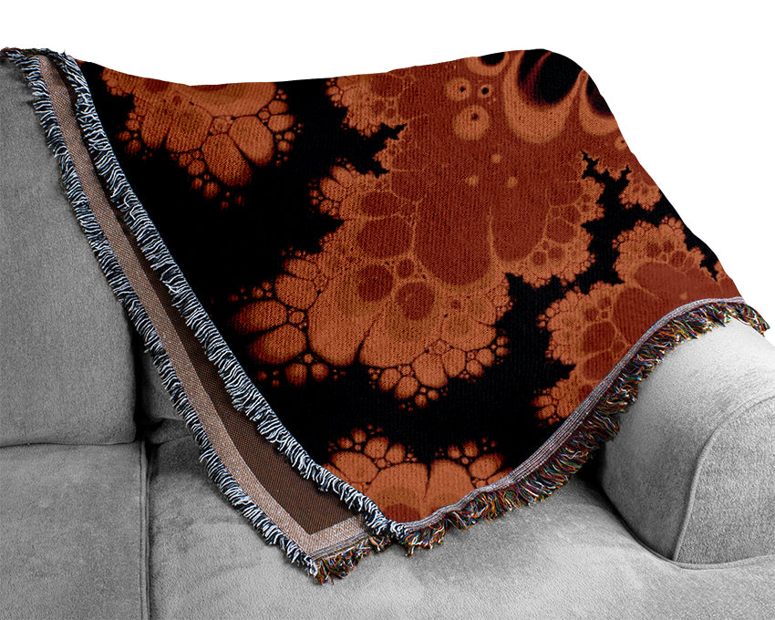 Hydrolysis Dream Red Orange Woven Blanket