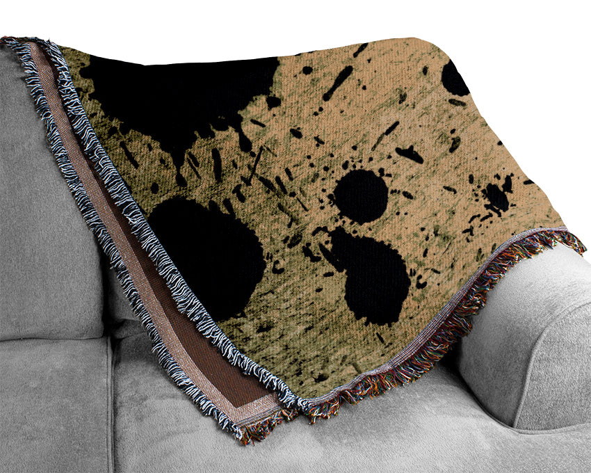 Lime Green Fury Woven Blanket