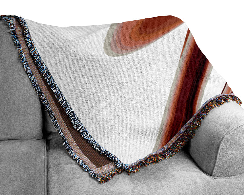 Liquid Red Woven Blanket