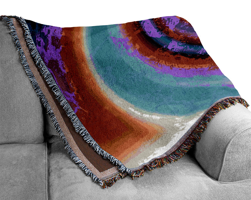 Neon Rainbow Coil Woven Blanket