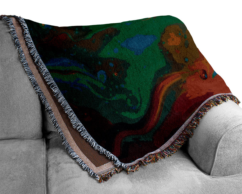 Paint Flames Woven Blanket