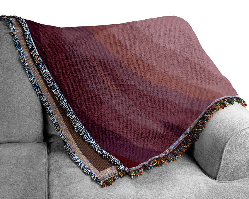 Purple Hills Woven Blanket