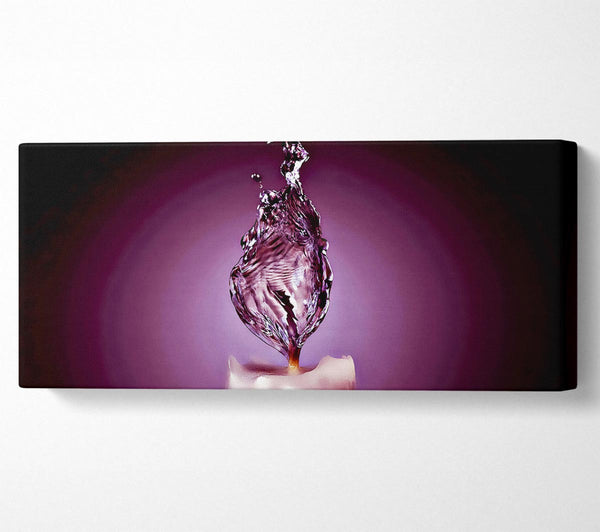 Purple Water Candle