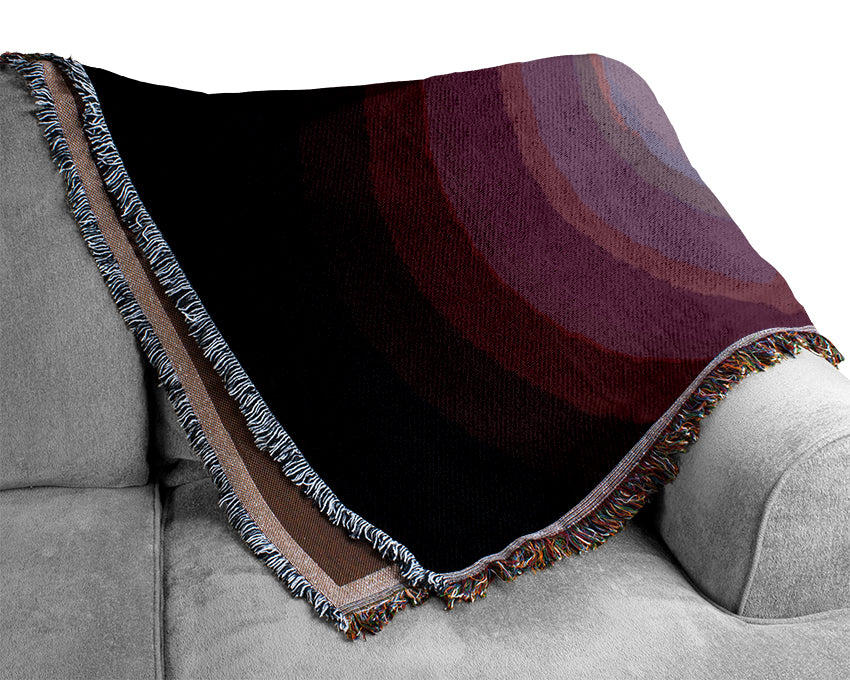 Purple Water Candle Woven Blanket