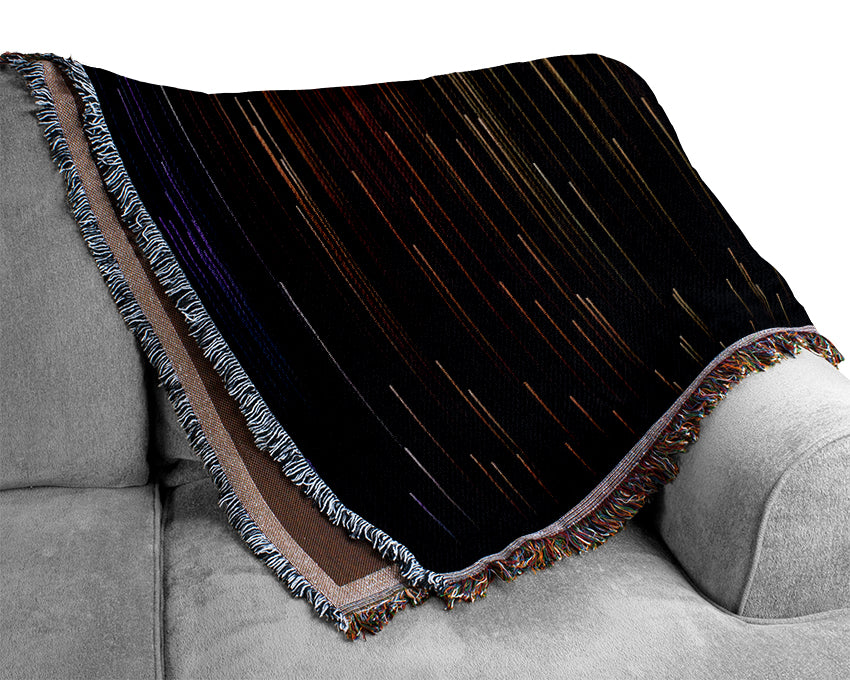 Rainbow Lines Woven Blanket