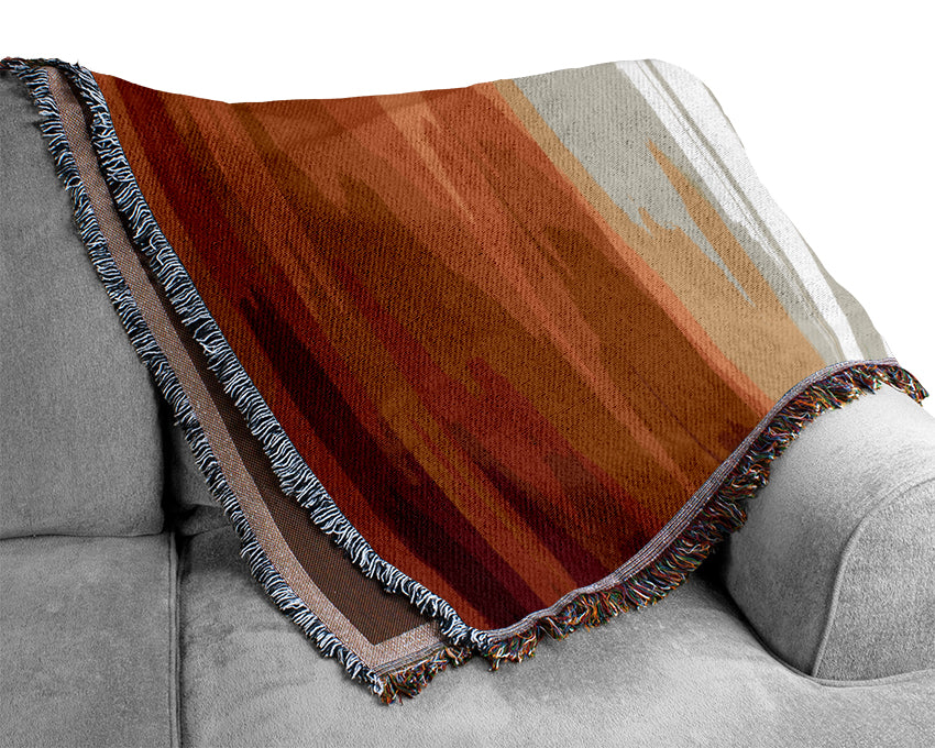 Rainbow Stripes Woven Blanket