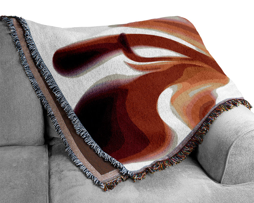 Raspberry Ripple Woven Blanket