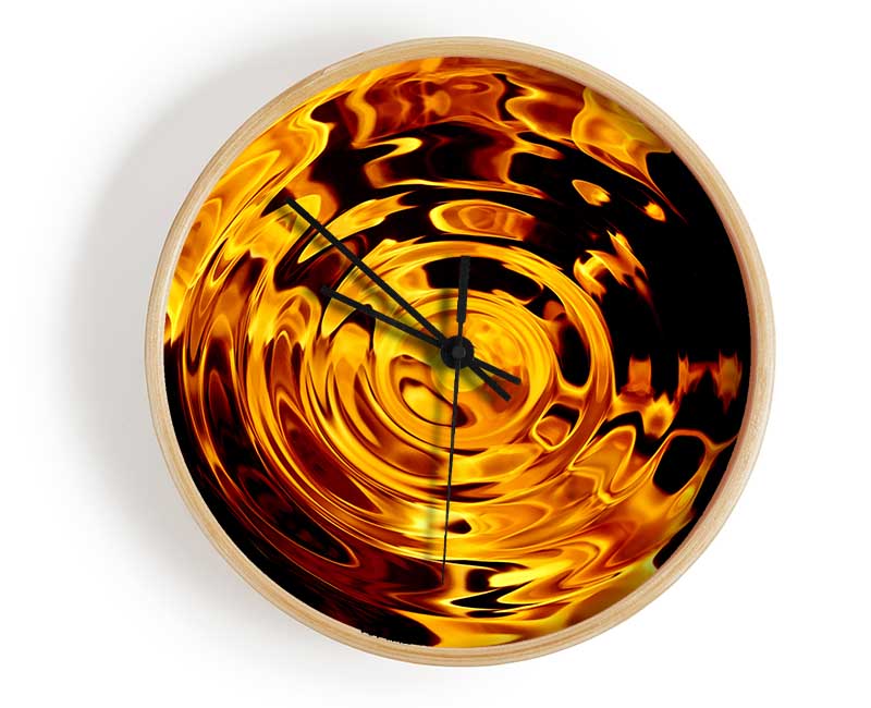 Rippled Flame Clock - Wallart-Direct UK