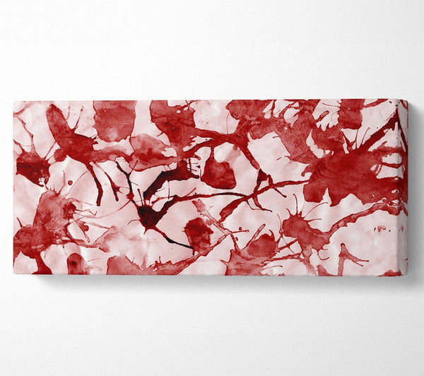 Scatter Leaves Red