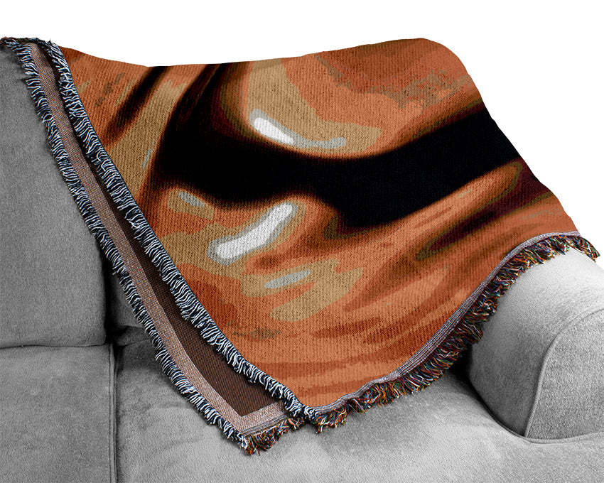 Sepia Water Drop Woven Blanket
