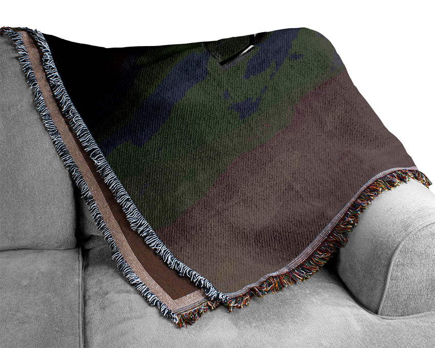 Silver Ice Cube Woven Blanket