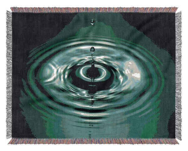 Splash Emerald Woven Blanket