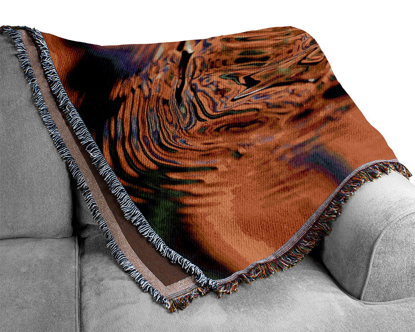 Splash Golden Woven Blanket