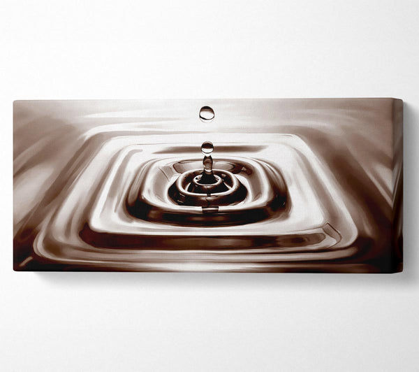 Square Water Droplet Brown