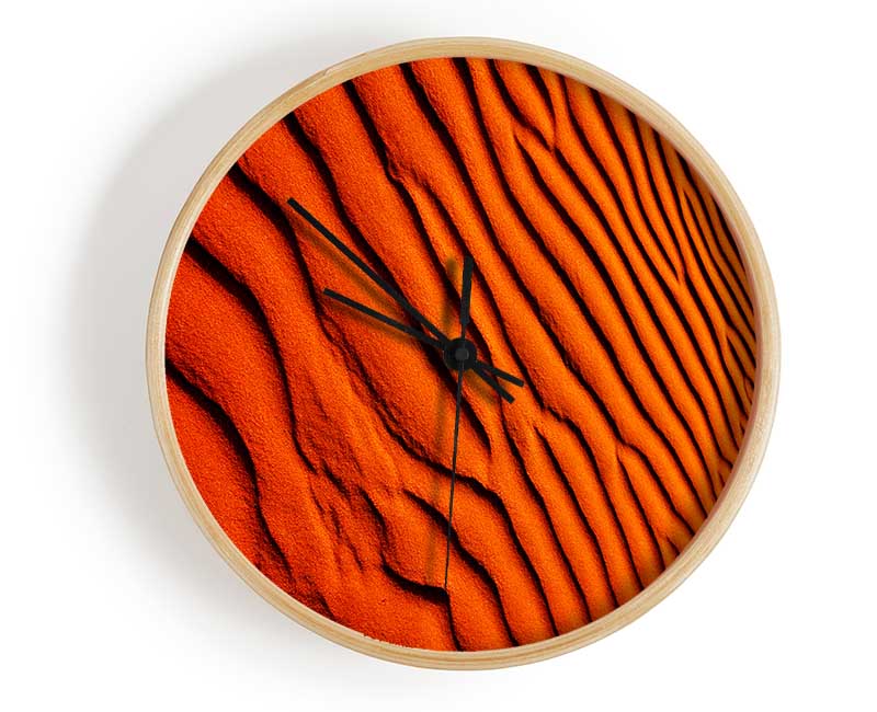 Texture Of The Desert Sands Clock - Wallart-Direct UK