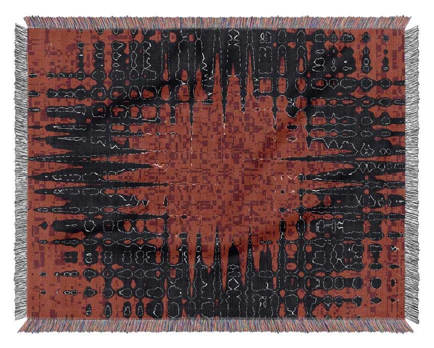 The Eye Of The Black Sun Woven Blanket