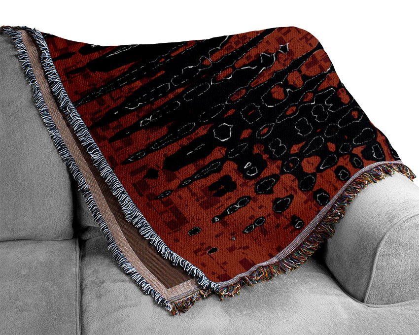 The Eye Of The Black Sun Woven Blanket