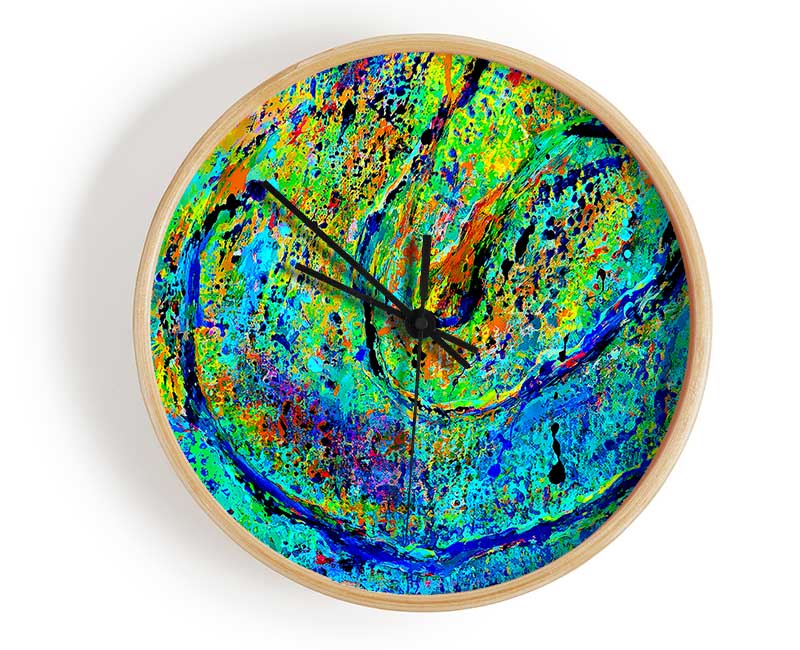 The Journey Green Clock - Wallart-Direct UK