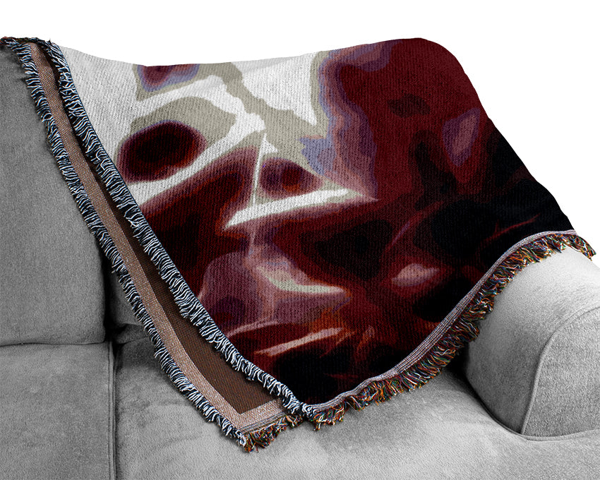 Vibrant Toad Stools Woven Blanket