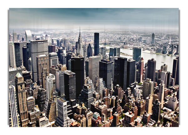 Luftaufnahme von New York City Tilt Shift Fotografie