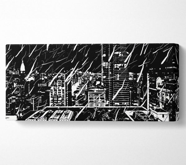 City Illustration B n W
