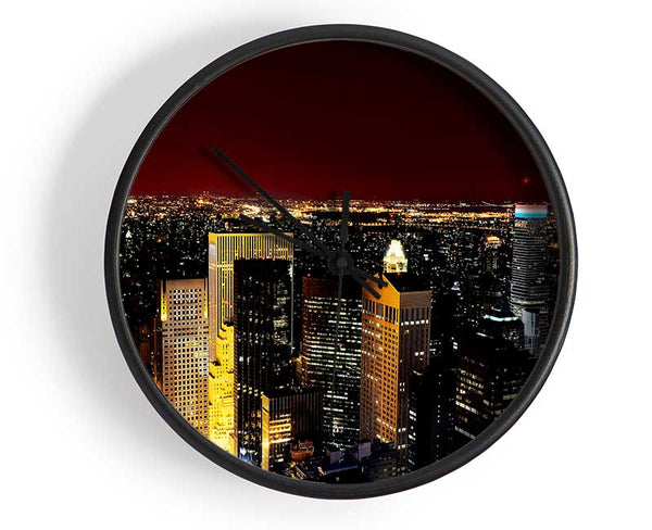 City That Never Sleeps Clock - Wallart-Direct UK