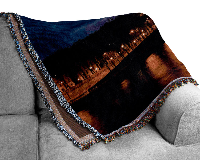 Eiffel Tower Paris France Woven Blanket