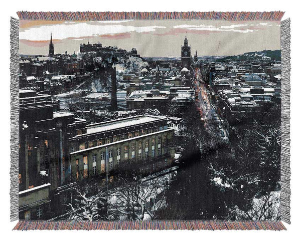 Evening In Edinburgh Woven Blanket