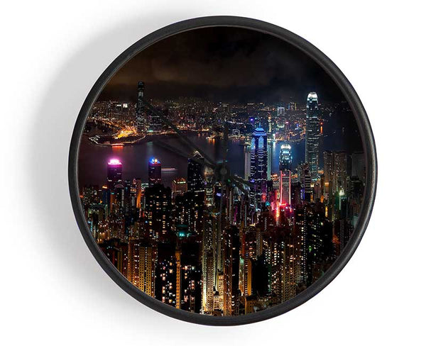 Hong Kong China Clock - Wallart-Direct UK