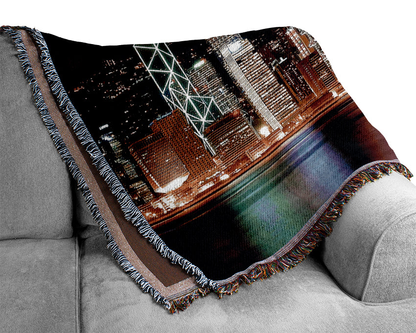 Hong Kong Coast Line Woven Blanket