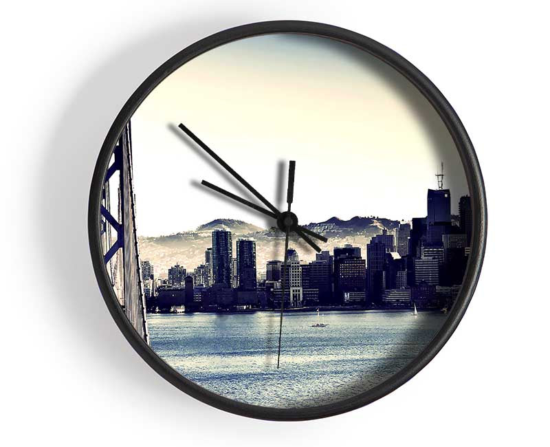 Intersection On Bay Bridge Clock - Wallart-Direct UK