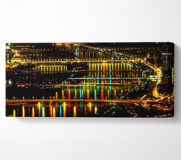 Lights At Danube Vienna