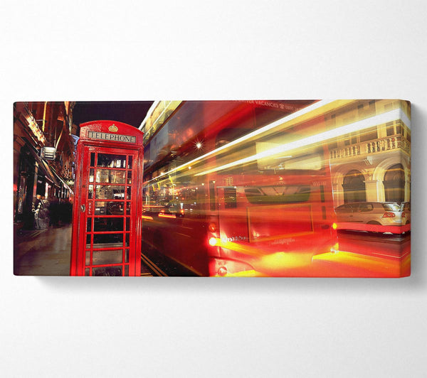 London Red Night Bus Blur