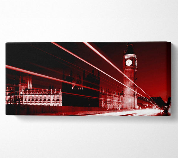 London Big Ben City Lights Red