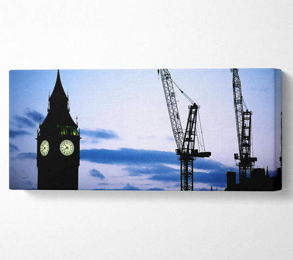 London Big Ben Lilac Night Skys