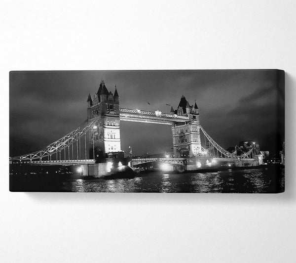 London Bridge At Night B n W