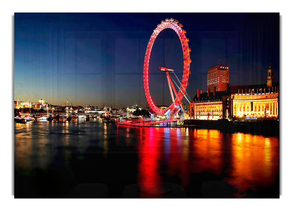 London Eye Red Reflections