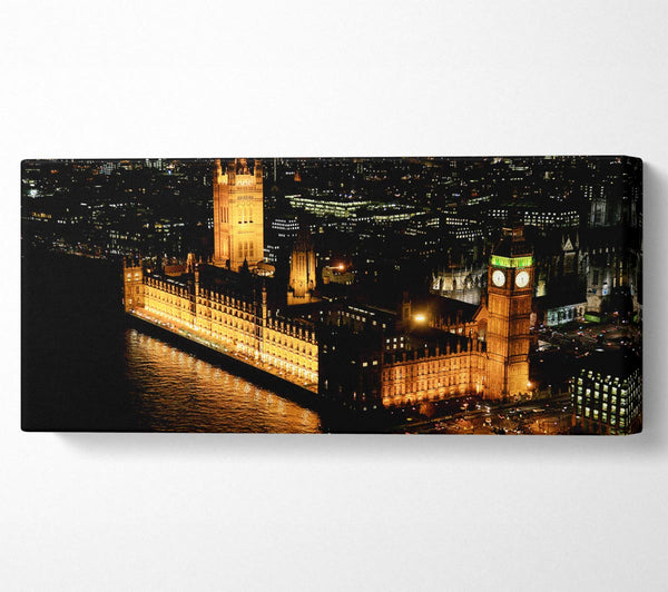 London Houses Of Parliament Ariel View