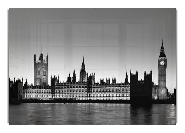 London Houses Of Parliament B~w