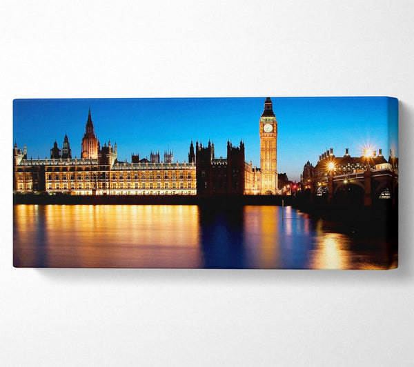 London Houses Of Parliament Night Reflections