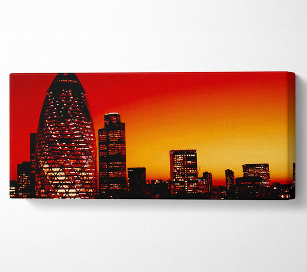 London The Gherkin Orange City